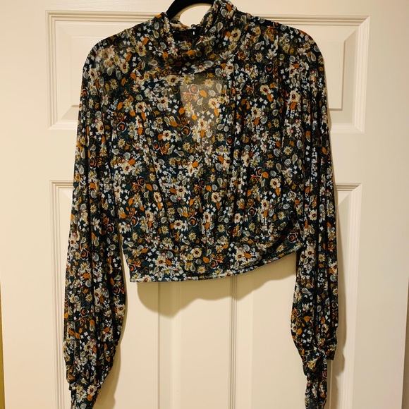 Free People Floral Blouse - small - Picture 4 of 6